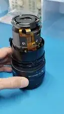 Note that this lens has been apart once before. There was black tape securing the FPC ribbons which has been replaced with kapton (polyamide) tape.
