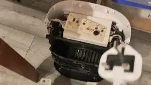 If you connect the circuit board carefully and try to only touch the power button you can see if the device works - it should be working without a screen.