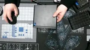 Slide the top off as shown