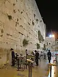 The Wailing Wall, a sacred Jewish site in Jerusalem.