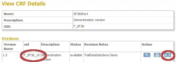 Task menu - Build study