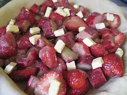 Crust filled with fruit