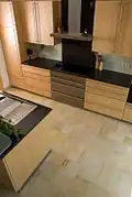 Kitchen with uniform fronts