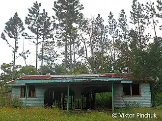 A dilapidated gatehouse on Eua Island (Tonga) Photo taken on the Expedition to Oceania