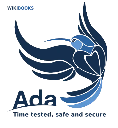 Ada Mascot with the slogan "Ada Time-tested, safe and secure".