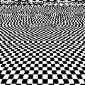 Aliased chessboard - image and c src code