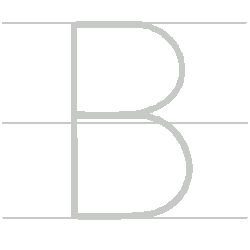 Upper-case (Capital) letter B