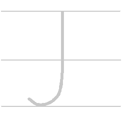 Upper-Case (Capital) letter J