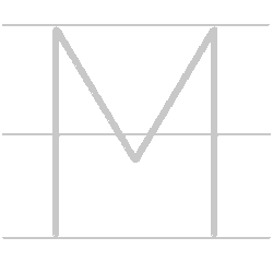 Upper-Case (Capital) letter M