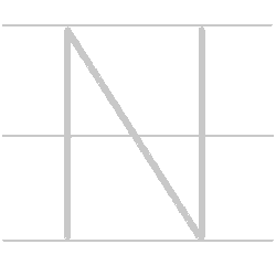 Upper-Case (Capital) letter N