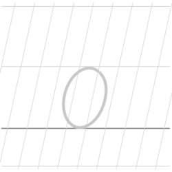 Lower case (Small) letter o