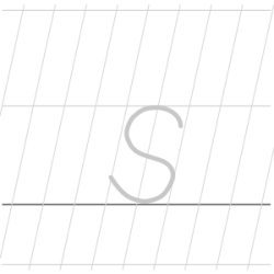 Lower case (Small) letter s