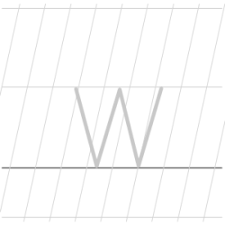 Lower case (Small) letter w
