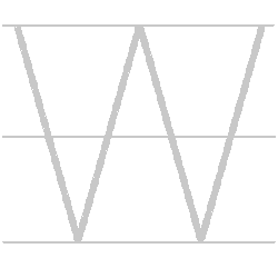 Upper-Case (Capital) letter W