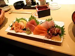 Assorted sashimi