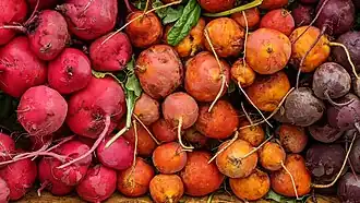Beets of various colors