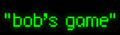 2009 Bob's game original logo.