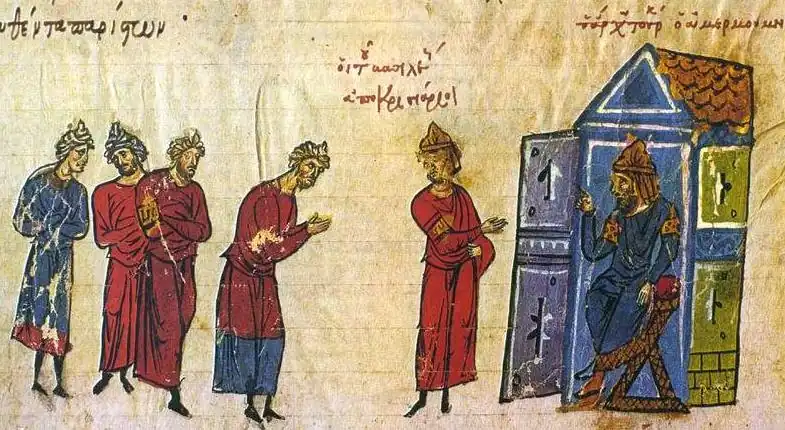 Byzantine emissaries to the Caliph.