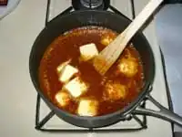 Stirring in the butter