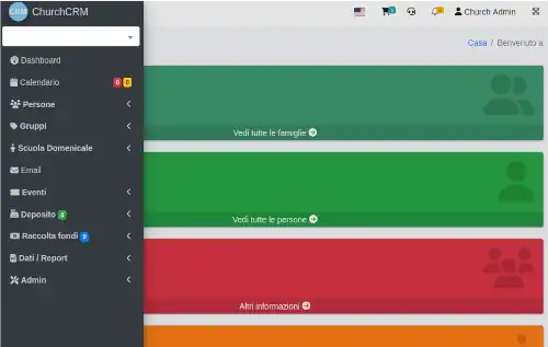 Screenshot of ChurchCRM