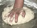 4. Knead dough well until smooth