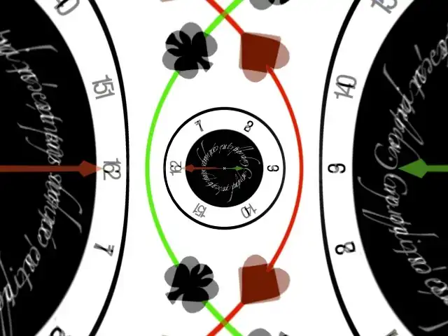 A clock to the square. Notice the double cover of each point.