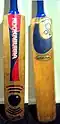 Cricket bats.