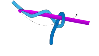 1. yarn over from near to far, bring yarn around and yarn over again the other way and pull hook through.