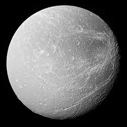 Dione from Cassini