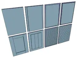 On the first glance, some slab doors may look like panel doors.
