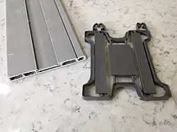 If panels need to be combined, there are joint pieces (tongues) included.