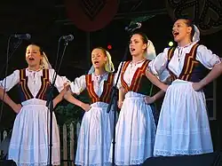 Traditional dress in Sanok, Slovakia