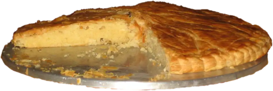 Galette des rois filled with frangipane