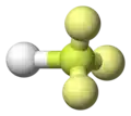 ball-and-stick model with lone pairs displayed