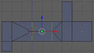 Split the area where the door will go.