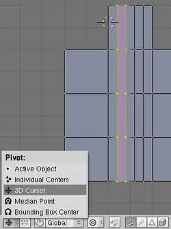 Where the 3D cursor should be placed and what to select