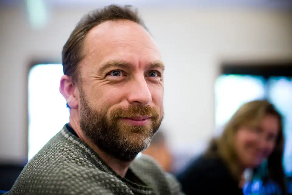 Jimmy Wales, founder of Wikipedia.