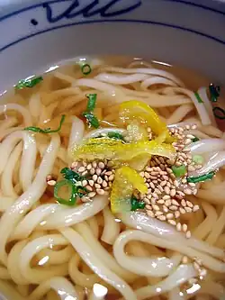 Kake udon soup