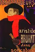 Strange painting Ambassadeurs: Aristide Bruant Henri de Toulouse-Lautrec