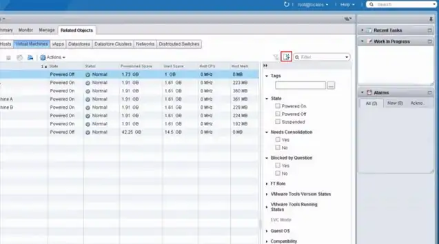 Screenshot of Quick Filters functionality