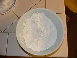 Combine dry ingredients for topping