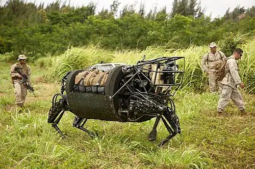 A millitary robot.