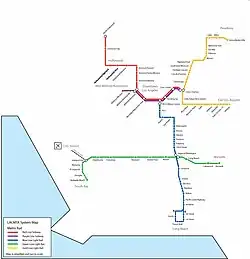 Metro Rail old system map