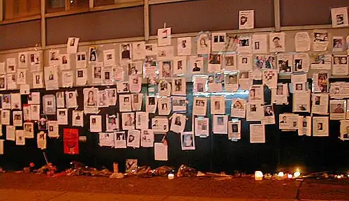 Missing persons flyers in the aftermath of the attacks.