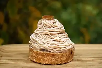 Mont blanc dessert