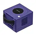 A rear view of a GameCube