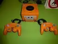 An orange GameCube
