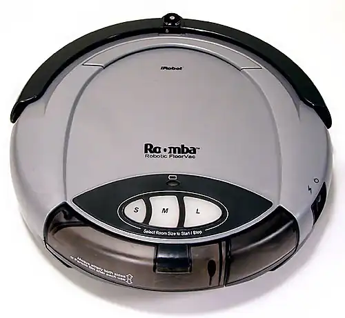 Roomba of first generation: a vacuum cleaner