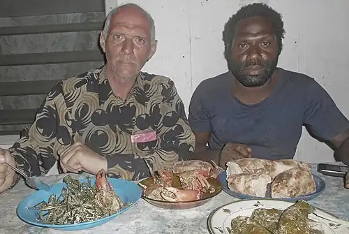 Dinner at an Aboriginal house. Pentecost Island, Vanuatu (2019)