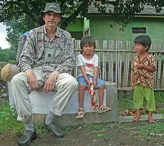 A Russian traveller on the island of Sumbawa (Indonesia)